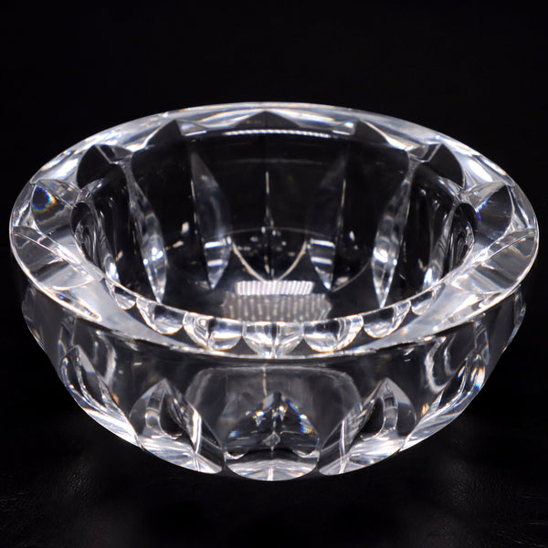 Orrefors Sven Palmqvist 5" Clear Crystal Candy Dish Ashtray Signed MCM Vintage