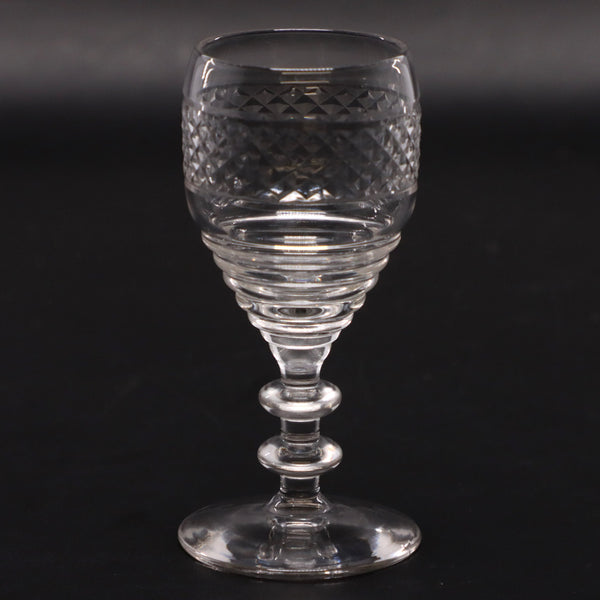 Bryce 575-5 Liquor Cocktail Glass Stem 575 Criss Cross Cut Bowl Vintage