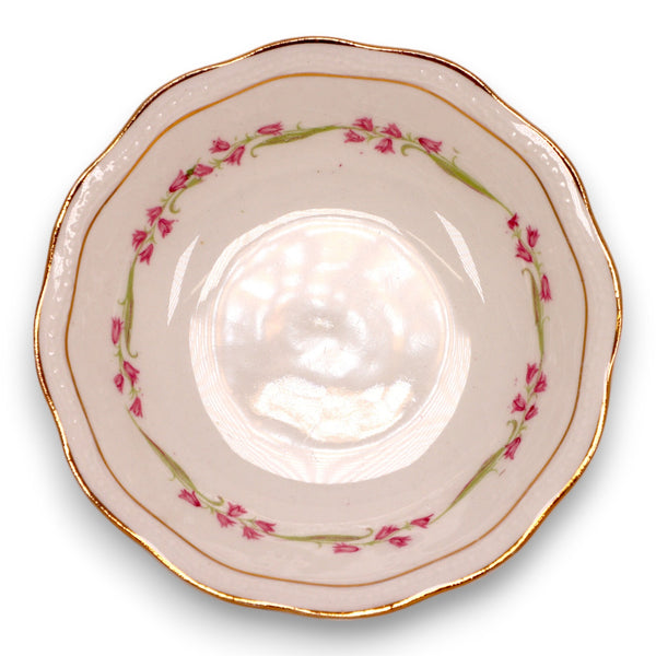 Edwin M Knowles KNO78 Fruit Bowl 5"  Semi Vitreous England Vintage 1930's