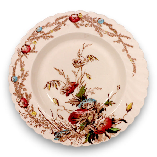 A.J. Wilkinson Clarice Cliff Royal Staffordshire Royal Harvest Rimmed Soup Bowl