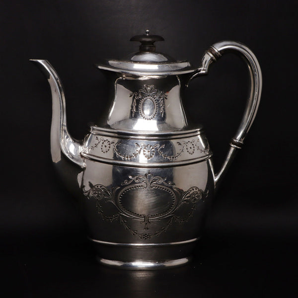 Albert J Beardshaw AB & Co Silver Plate Teapot 1257 4 Antique Late 1800's