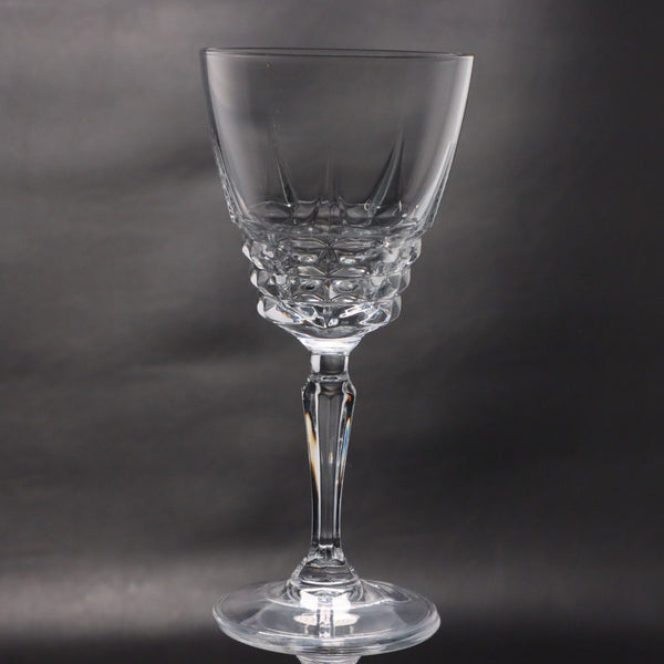 Cristal D'Arques-Durand Chateaudun Crystal 7 1/4" Water Goblet Glass France 1970