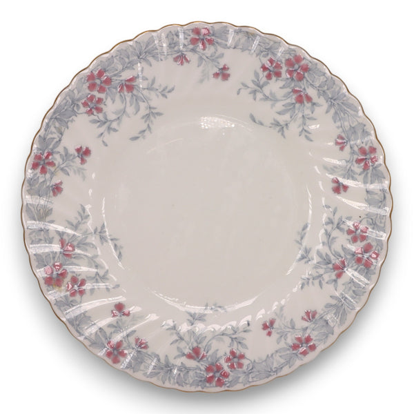 Minton Garden Pinks S575 Lunch Plate 9" Swirl Fluted Floral Vintage 1940's