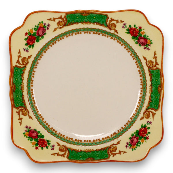 Crown Ducal CRD130 Square Bread Plate 5 3/4" England Vintage 1920's