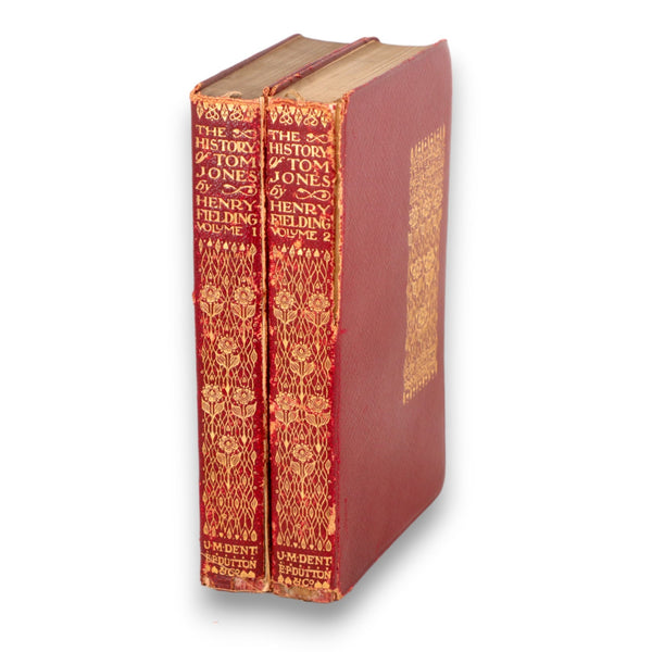 The History of Tom Jones 1912 Henry Fielding 2 Vol J. M. Dent Red Leather