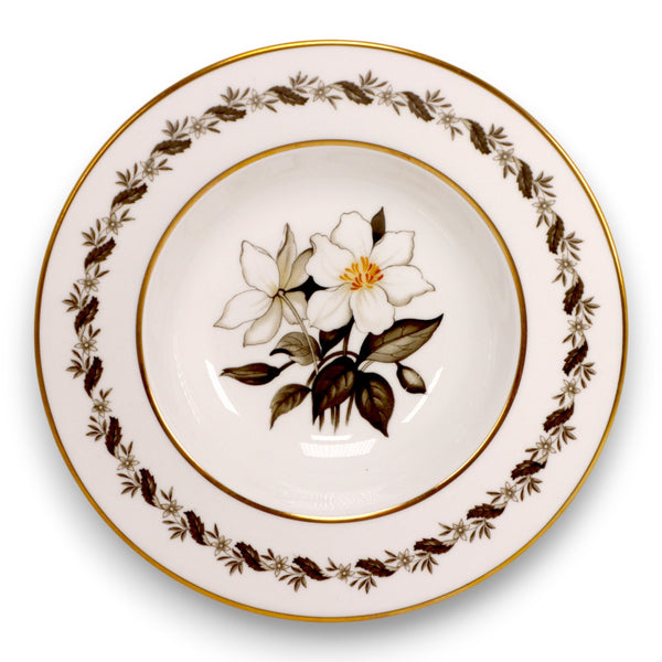 Royal Worcester Bernina Rimmed Soup Bowl 8 1/4" England Vintage