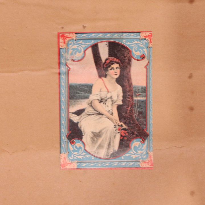 Golden Crystalized Paneled Dome Top Antique Streamer Trunk Antique Pat 1870's 7406