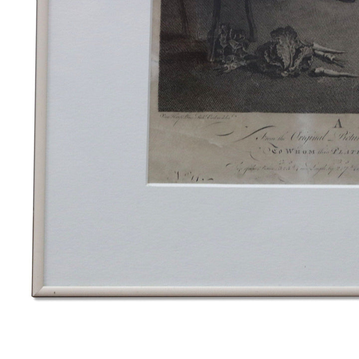 Isaac Taylor 1765 A Flemish Collation Entertainment Framed Engraving Van Harp 6038.1
