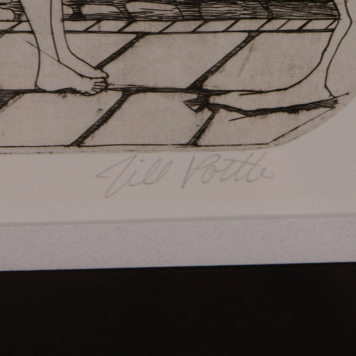 Jill Pottle Angels in Country vs City Print Signed Numbered 6/25 Framed 25x19 7409