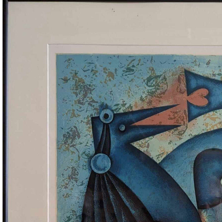 Juan Moreira La Pareja Framed Matted Cuban Art Signed Serigraph 21/100 1999 7482.16
