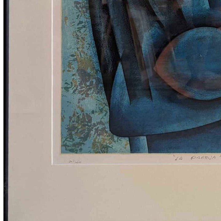 Juan Moreira La Pareja Framed Matted Cuban Art Signed Serigraph 21/100 1999 7482.16