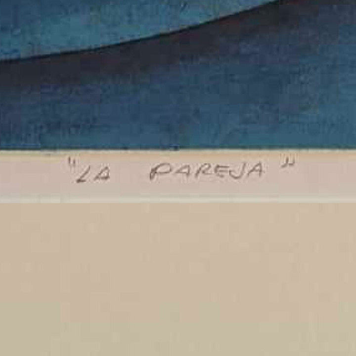 Juan Moreira La Pareja Framed Matted Cuban Art Signed Serigraph 21/100 1999 7482.16