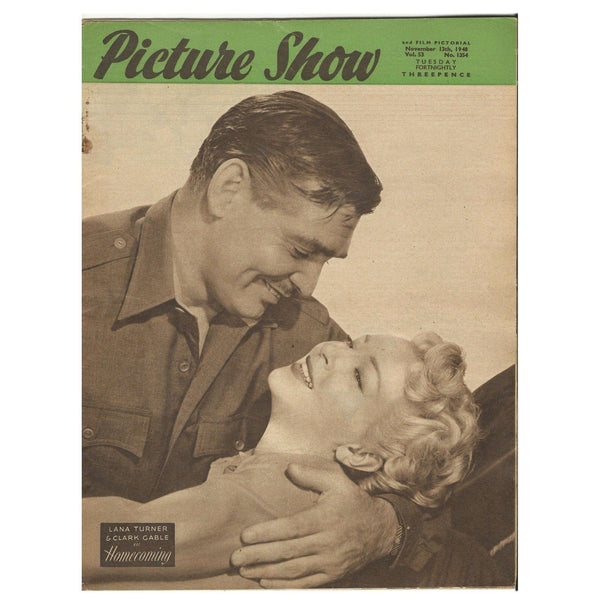 Picture Show Film Magazine 13 Nov 1948 Lana Turner Clark Gable James Mason 5278