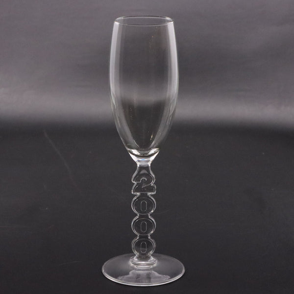 Cristal D'Arques-Durand Millennium 2000 Champagne Flute 7.25" Vintage France