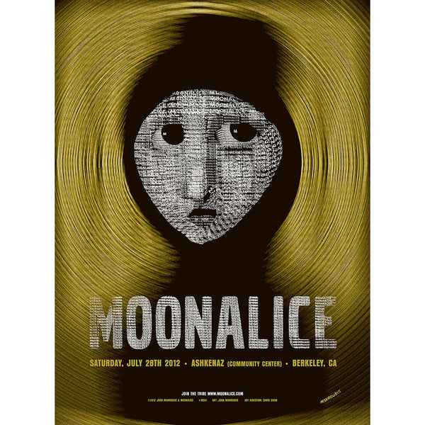 Moonalice Poster Ashkenaz, Berkeley, CA John Mavroudis M501 Lithograph 7/28/2012