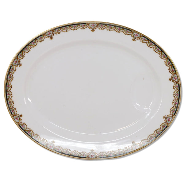 Theodore Haviland Schleiger 617B 14" Oval Serving Platter China Limoges Antique