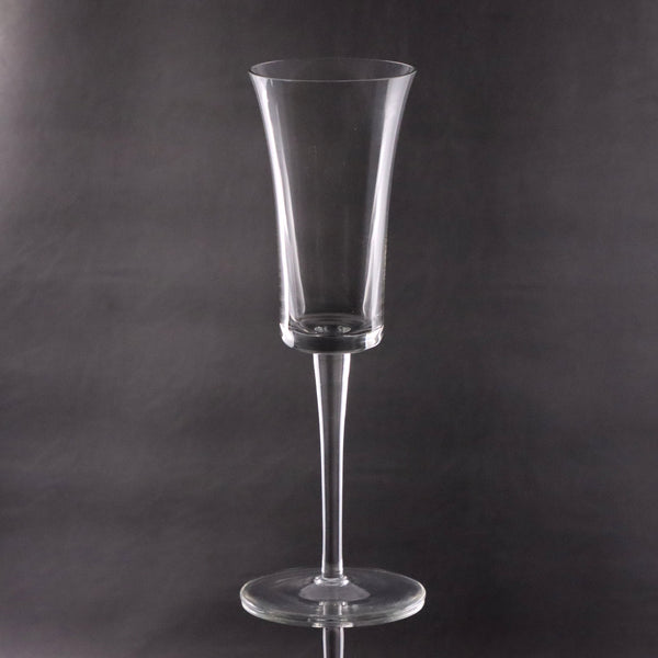 Tuscany TOY12 9" Clear Tulip Champagne Flute Romanian Blown Glass Vintage