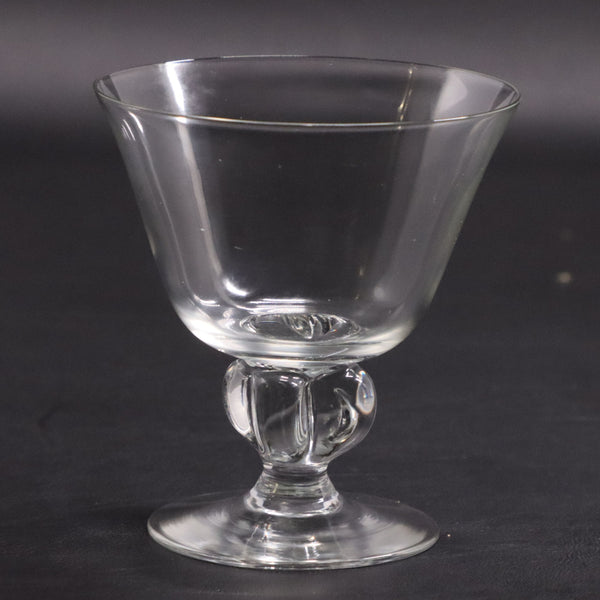 Skruf Astrid Low Sherbet 4" 5 Lobe Swedish Crystal Glass Vintage 1930's