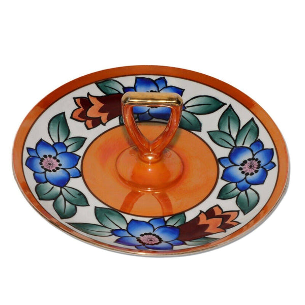 Noritake 10" Round Serving Candy Nut Trinket Dish Luster Porcelain Japan 1924