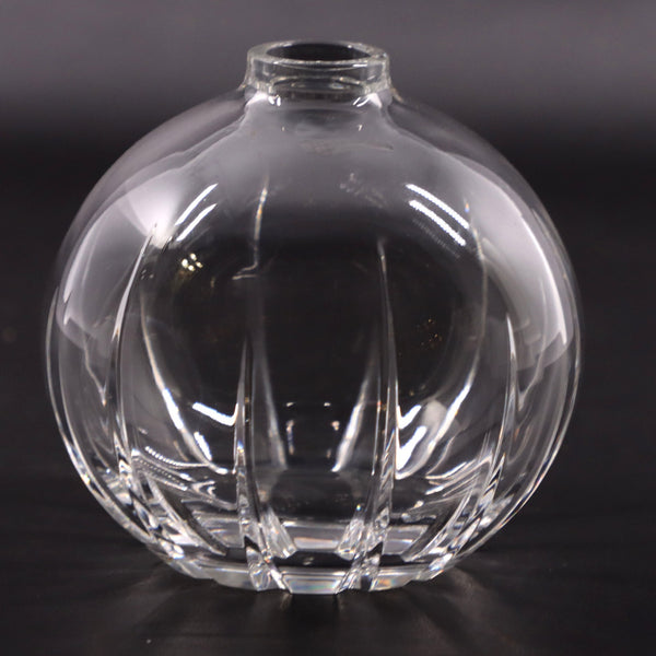 Noritake Centurion 4 1/2"Crystal Glass Ball Sphere Posy Vase Taper Candle Holder