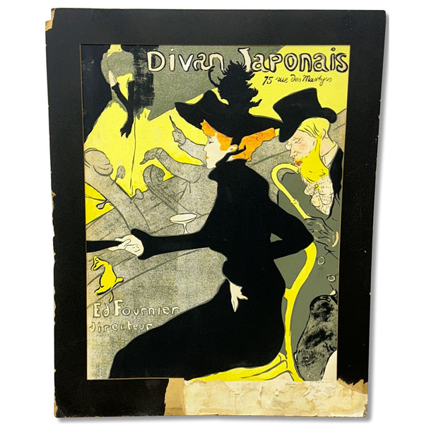 Le Divan Japonais Henri de Toulouse-Lautrec Serigraph Silkscreen 30”x 23”