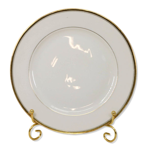 Rosenthal Princess For Ovington  Salad Dessert Plate 7 3/4" Gold/Cream 1920's
