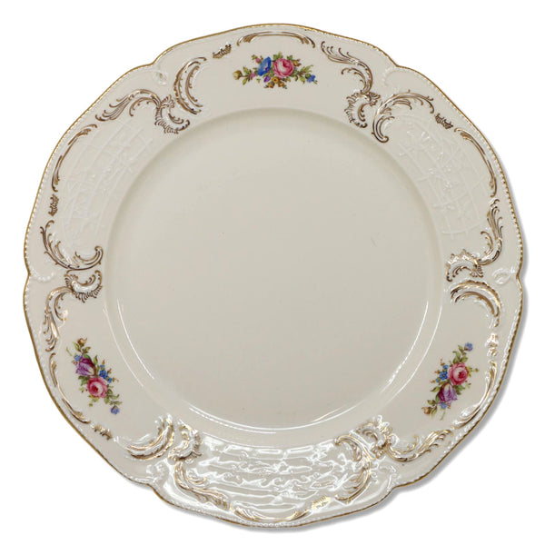 Rosenthal Sanssouci 3029 Diplomat Ivory Gold 13" Charger Platter Plate 1960's