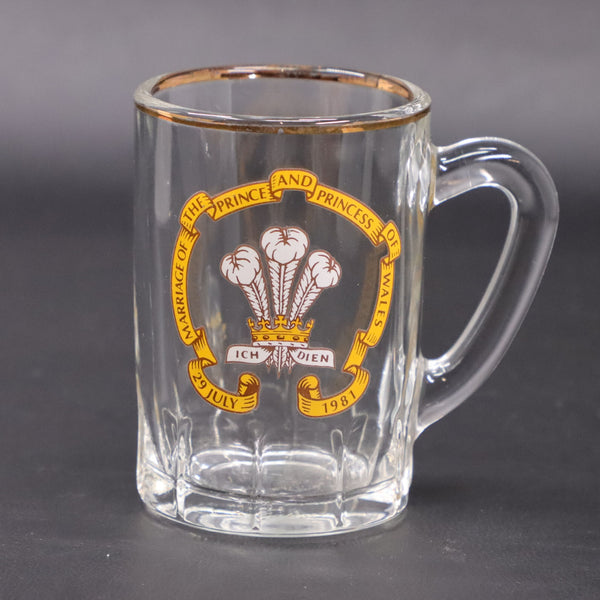Marriage of the Prince Princess of Wales 1981 Royal Memorabilia Shot Glass Mug