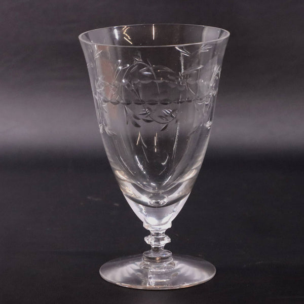 Tiffin-Franciscan Lenox Belvedere Pattern Crystal Glass Parfaits 8.7 oz 1950's