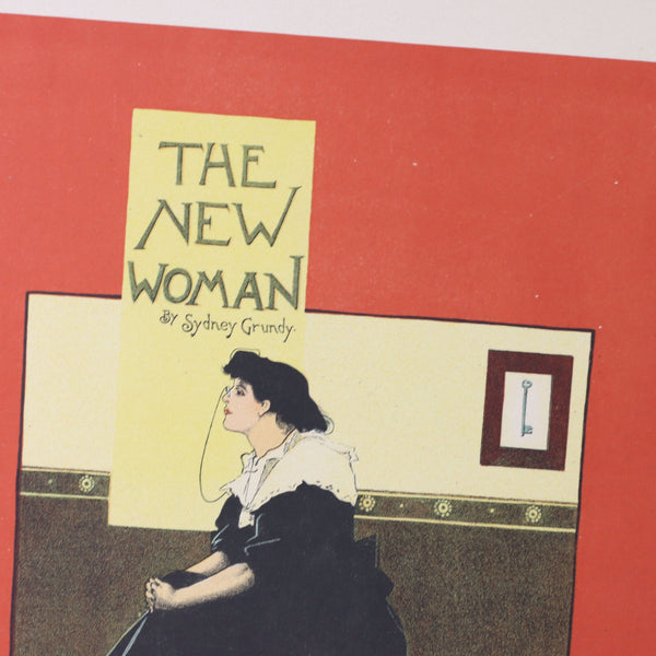 The New Woman by Albert Morrow  Les Maitres de L'Affiche Plate PL 79 Orig. 1897