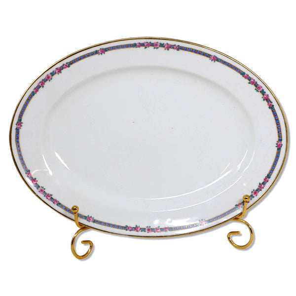 Charles Ahrenfeldt CA Limoges AHR6 12" Oval Serving Platter Antique 1894-1930