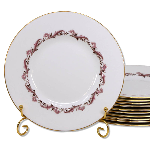 Minton Laurentian Pink S-659 Luncheon Plate 9" Bone China England 1950