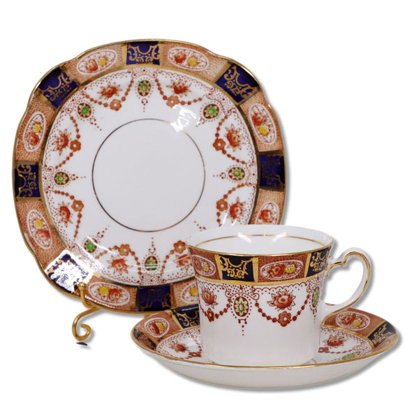 Colclough Imari 6699 Trio Teacup/Saucer/ Side Plate C 1939-45 Vintage