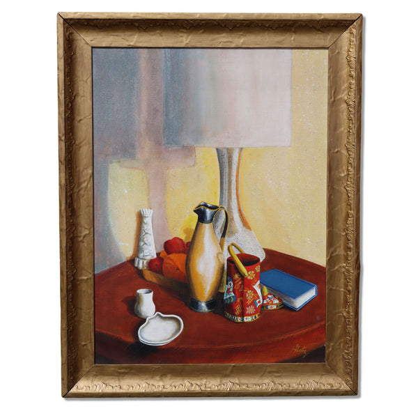 Donald Gotz "Clay and Tin" Original Acrylic on Canvas 28x35 Signed 1970's