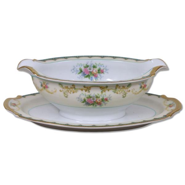 Noritake M Mark Melot Gravy Boat Japanese China Vintage 1930's