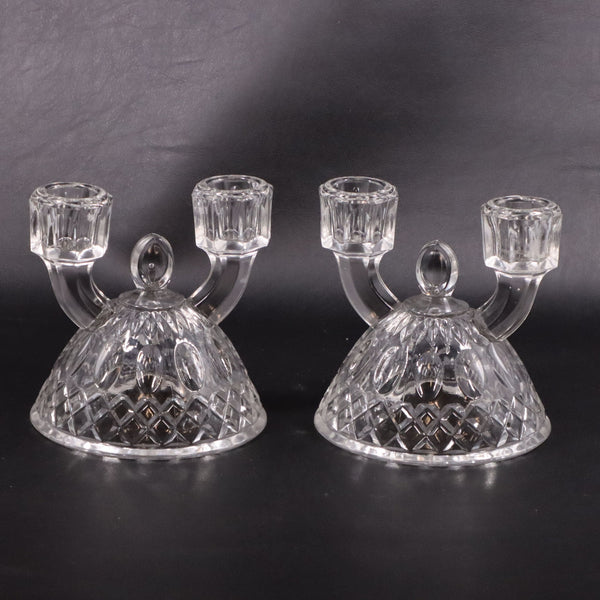 Imperial Glass Tradition 165 Double Taper Candlestick Holders 1930's