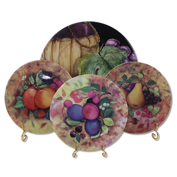 Veritable Porcelaines Limoges 4pc  Dessert Plates 7 5/8" 1pc Atelier 10.5" #5309