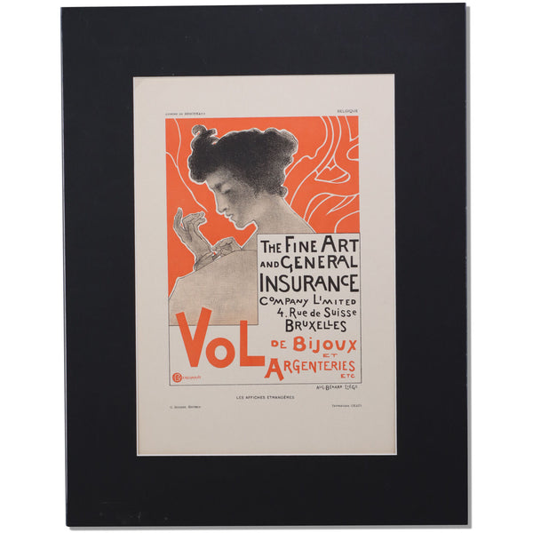 Fine Art General Insurance Les Affiches Étrangères Illustrées Lithograph 1897