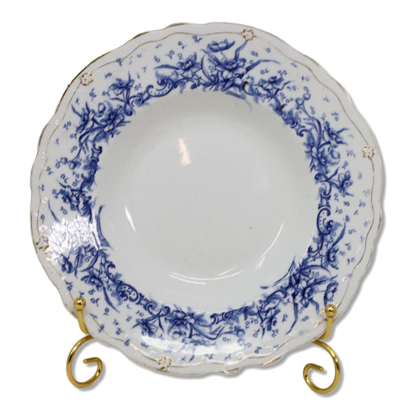 Wedgwood Gladys 9" Rimmed Soup Bowl Royal Semi Porcelain Antique 1900