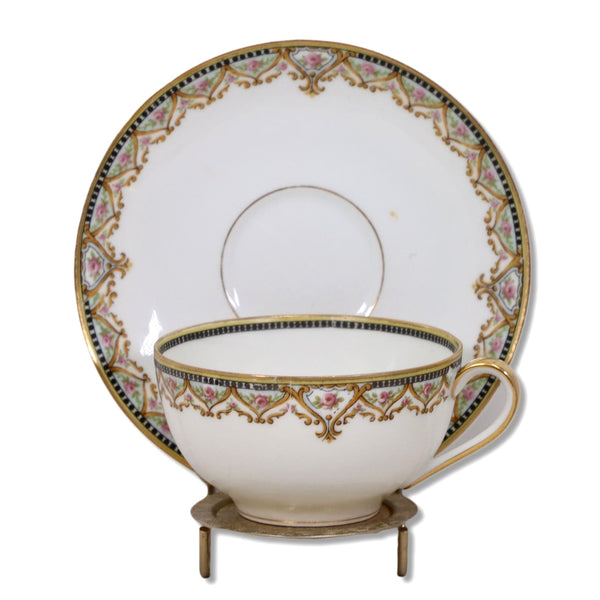Theodore Haviland Schleiger 617B Tea Cup Saucer Set China Limoges France 1903