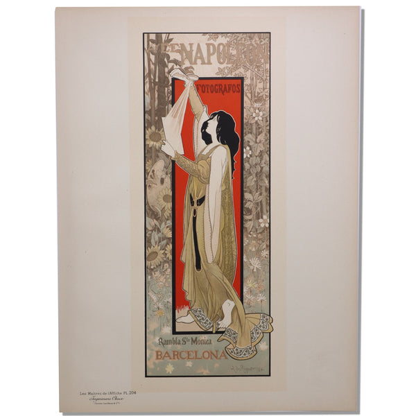 Napoleon Fotografos Les Maitres De L'Affiche Étrangères Pl 204 Lithograph 1900