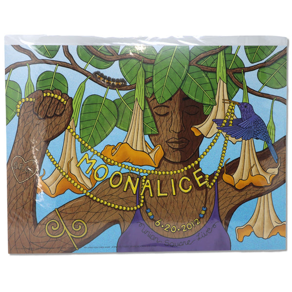 Moonalice Poster Union Square Live Wendy Wright Lithograph 6/20/2012