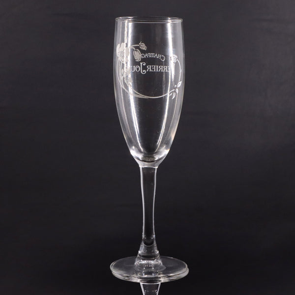 Perrier Jouët Belle Epoque Crystal Champagne Flute 7.75" Vintage