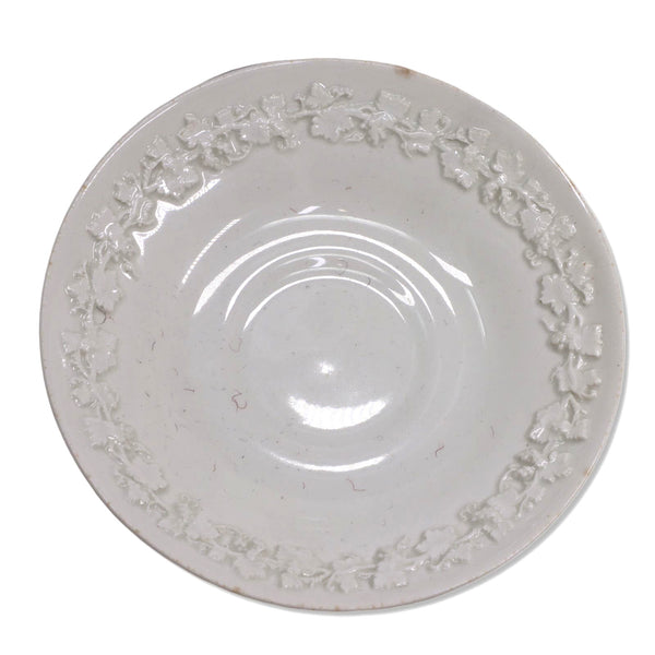 Wedgwood Queensware Cream Grapevine on Cream Cup Saucers 5 1/2" Vintage 1950's