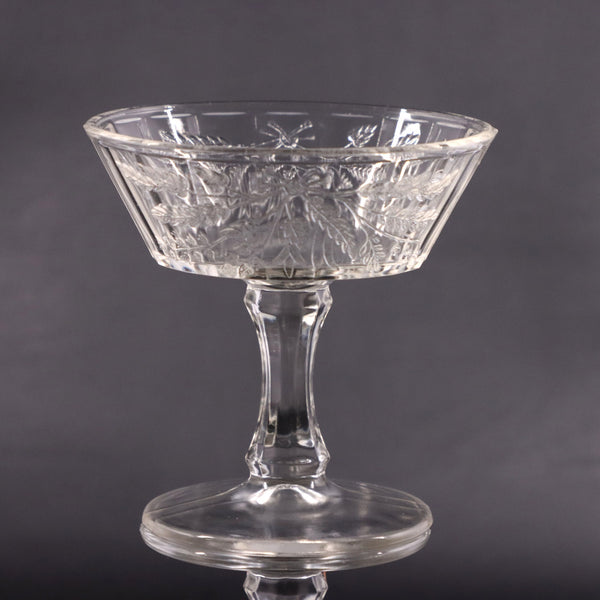 Bryce Brothers Wheat & Barley Duquesne Champagne Coupe Sherbet Glass 1880's