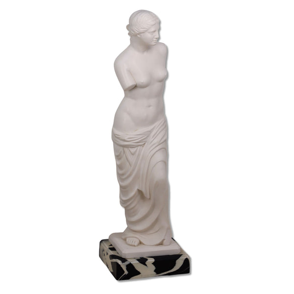 Venus or Aphrodite of Milo 17" 30cm Alabaster Statue Sculpture Marble Base