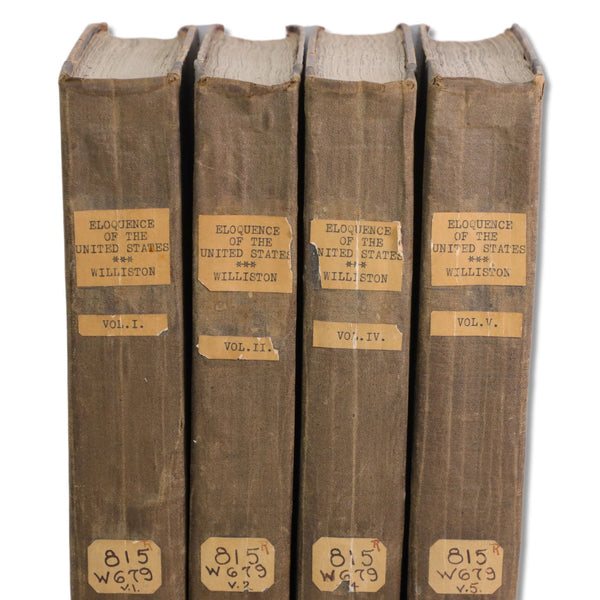 Eloquence of the United States 1827 EB Williston 1st Edition 4 Vol Antique