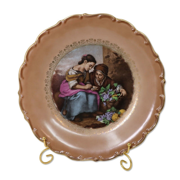 Schumann Arzberg Bavarian 12" Porcelain Charger Cabinet Plate 1960's