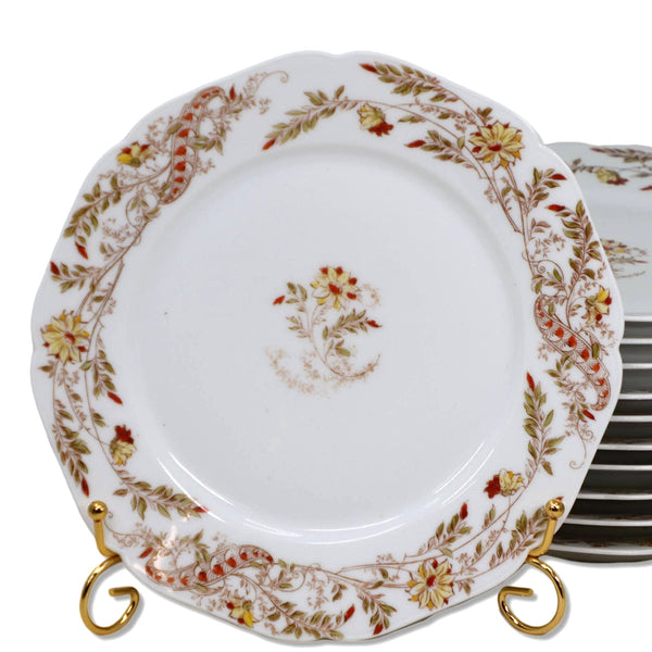 Haviland & Co Dinner Plate 9.5"  for Abrams French Boston Limoges Antique 1890's