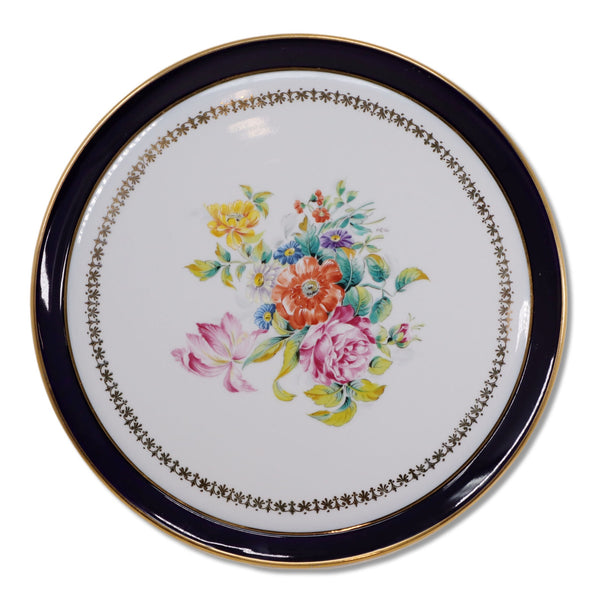 Couleuvre Porcelaines Veritable Cobalt 12.25" Serving Platter Charger Plate